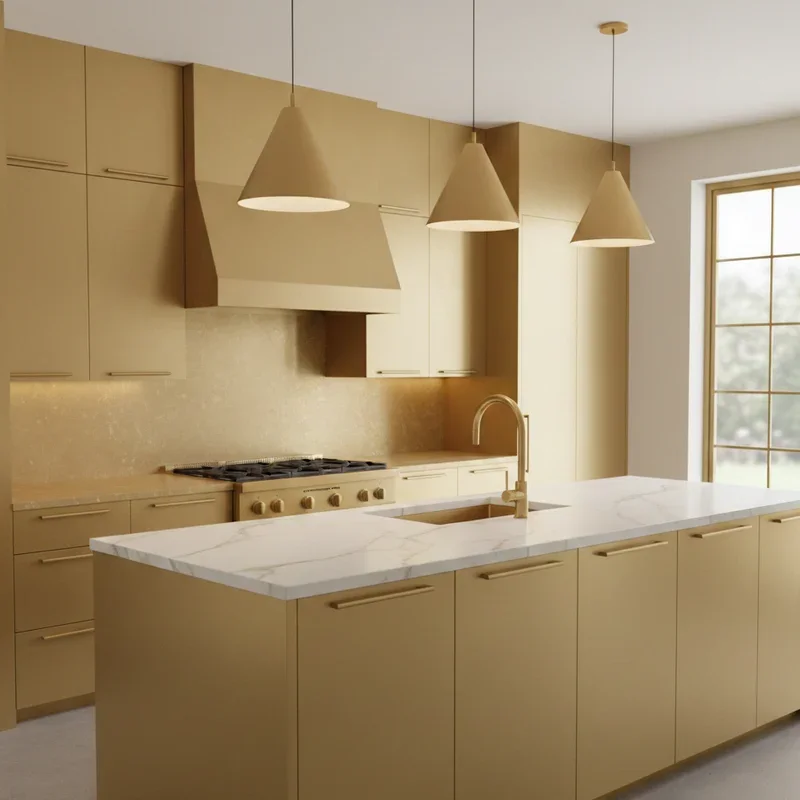 Gold Kitchen Ideas