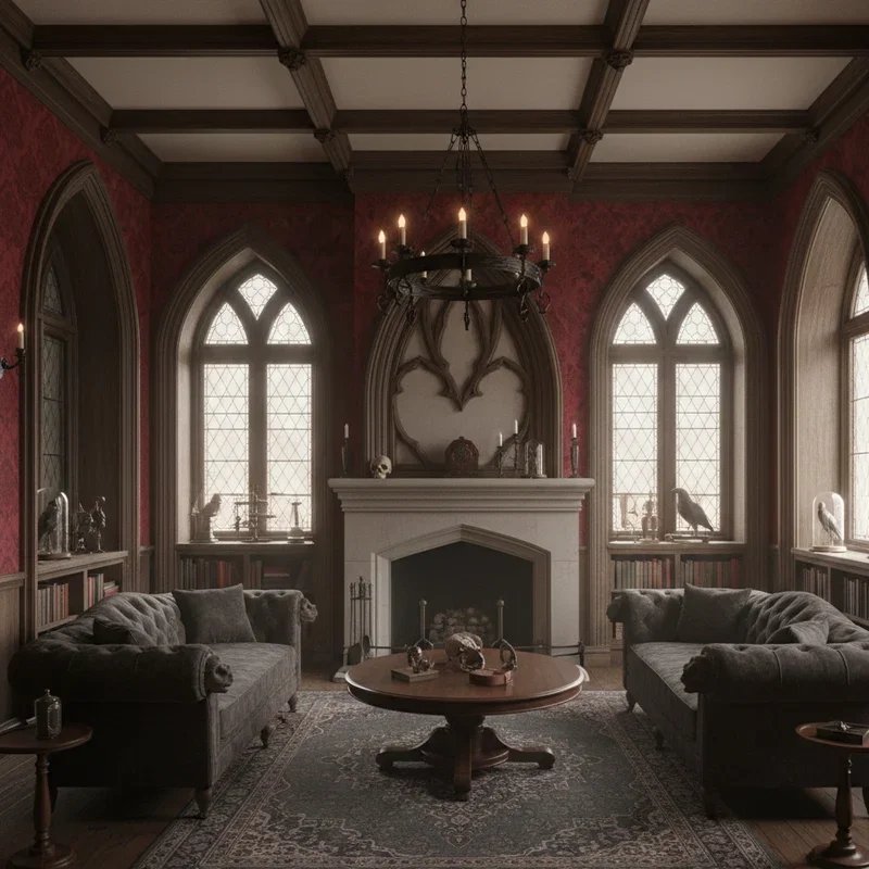 Victorian Gothic Living Room Ideas