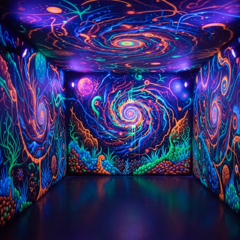 Blacklight Room Ideas
