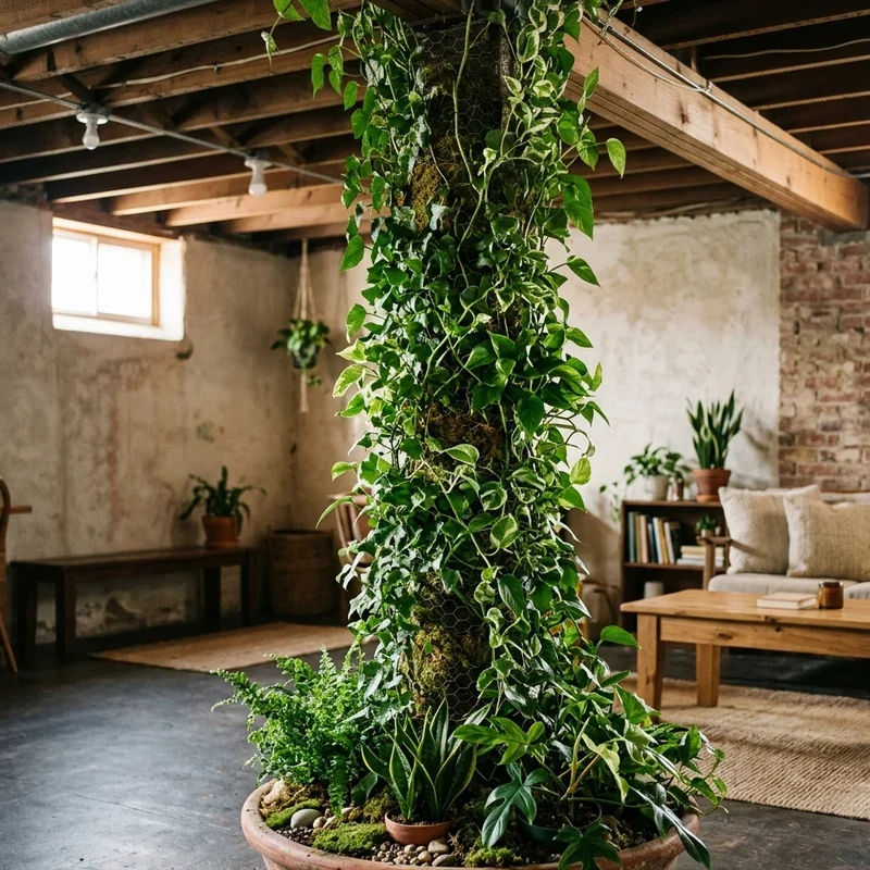 Basement Pole Ideas