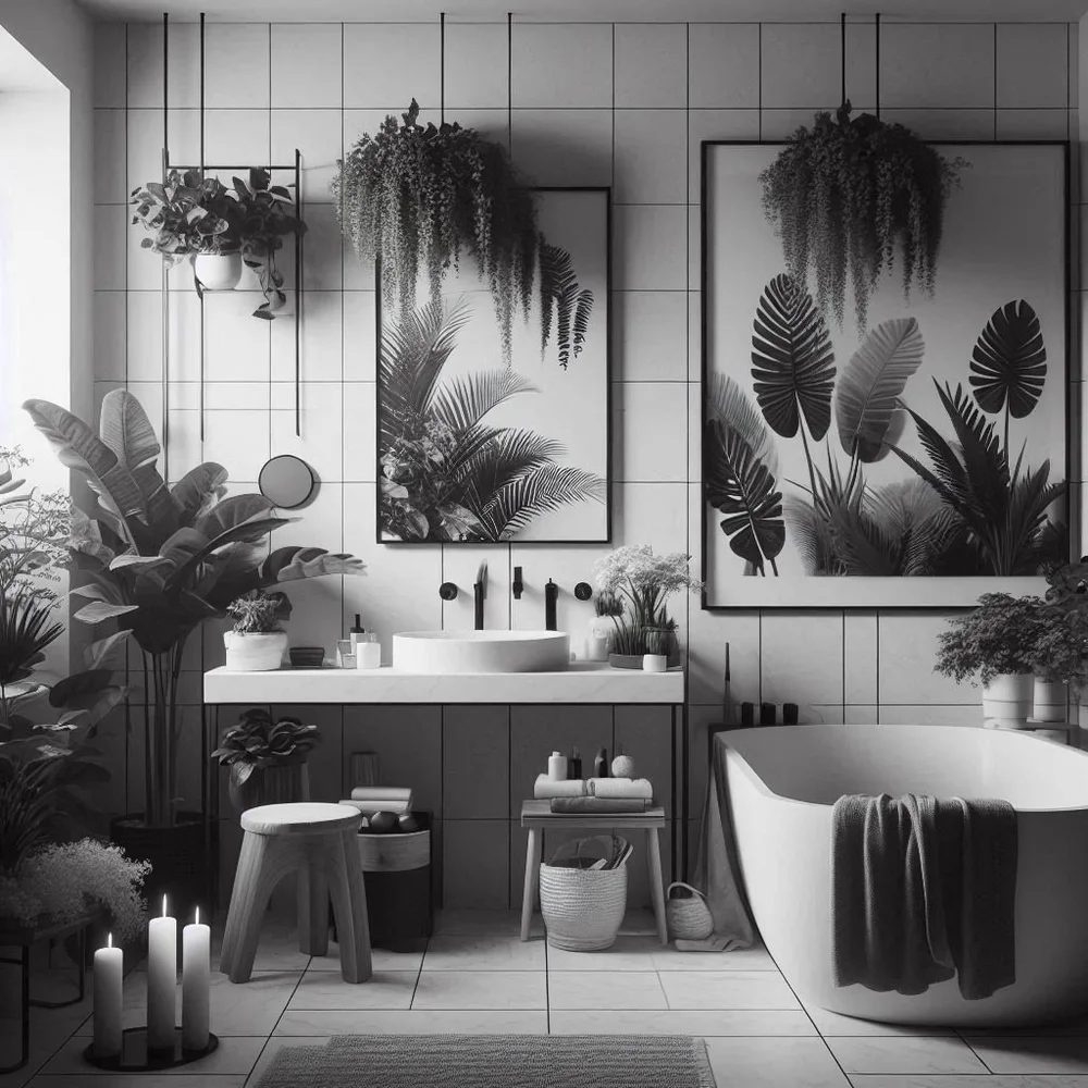 15 Chic Black and White Bathroom Decor Ideas