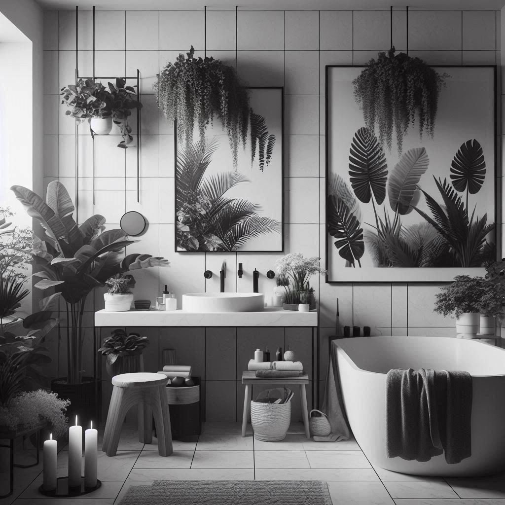 15 Chic Black and White Bathroom Decor Ideas