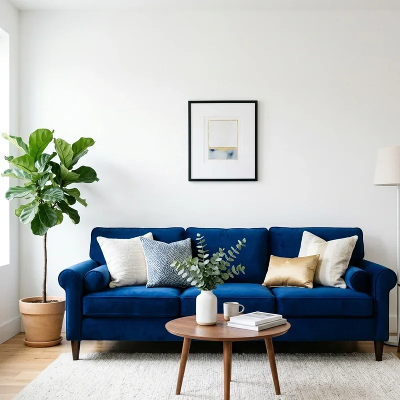 Royal Blue Couch Living Room Ideas