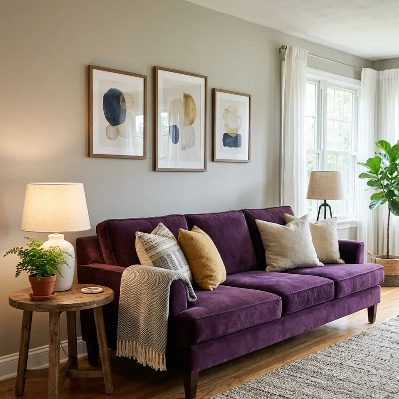 15 Purple Sofa Living Room Ideas to Elevate Your Decor