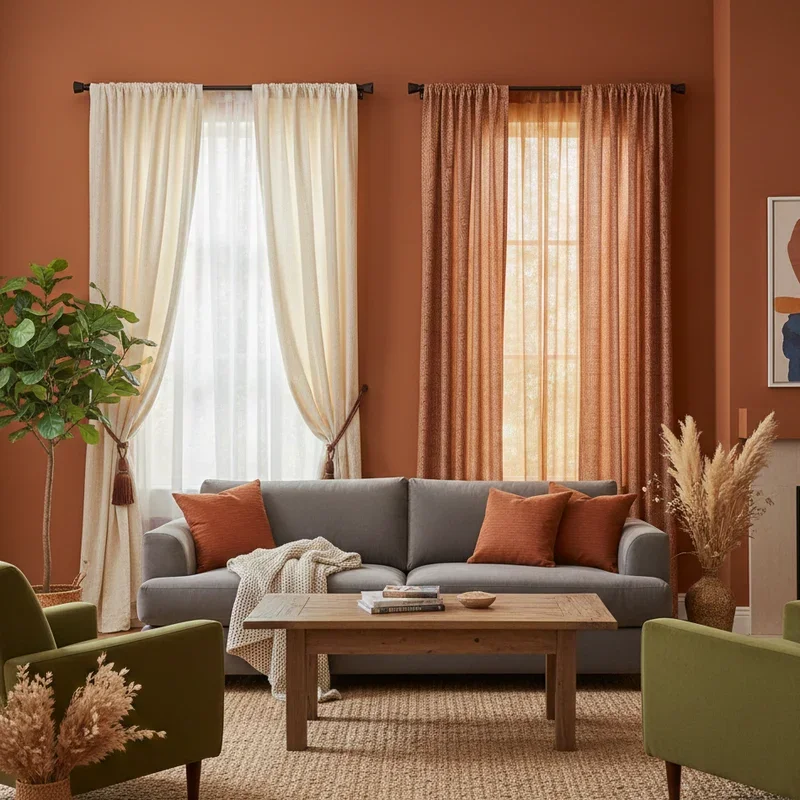Burnt Orange Living Room Ideas