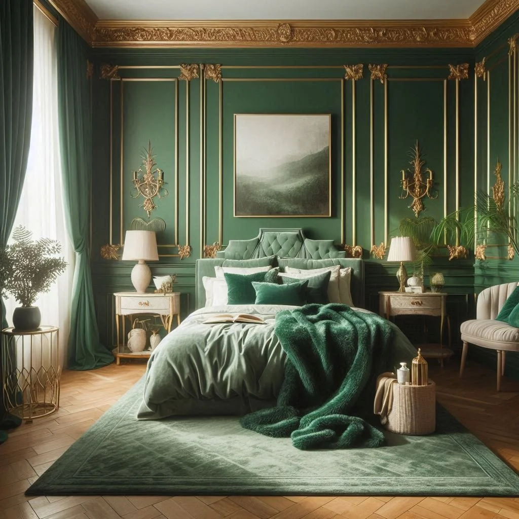 15 Stunning Emerald Green Bedroom Ideas