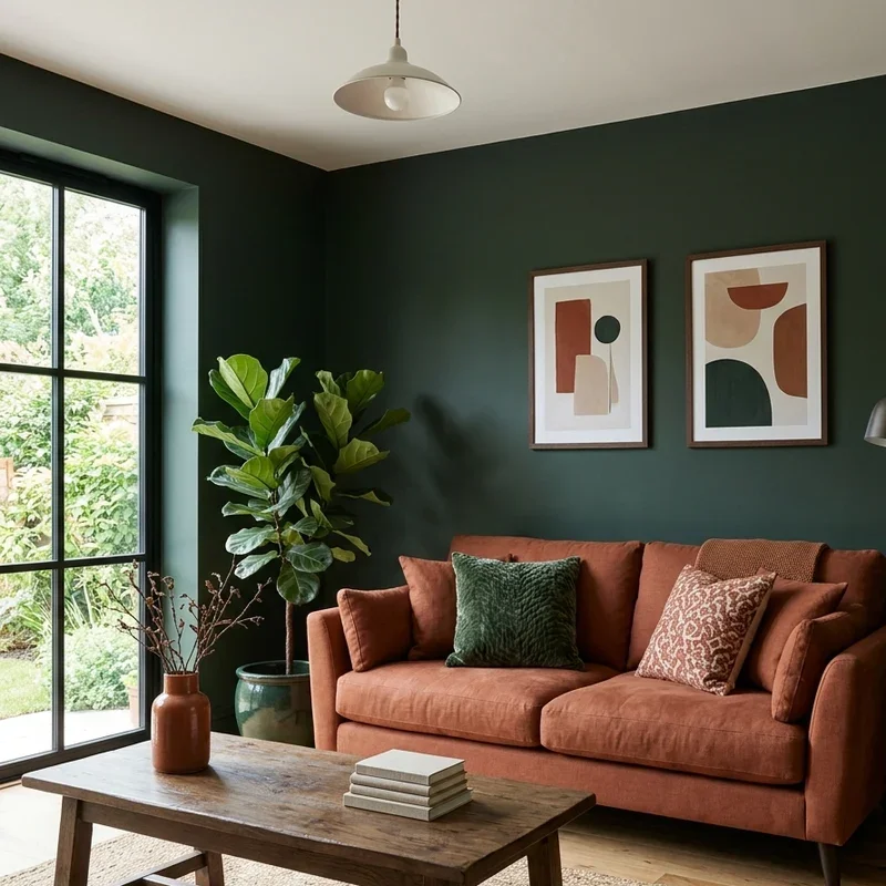 Rust Living Room Ideas