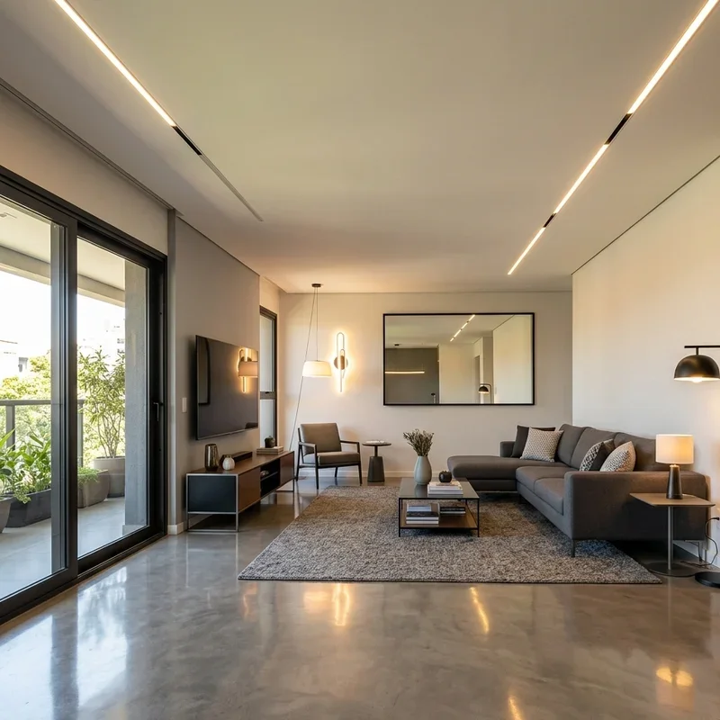 Low Ceiling Modern Living Room Lighting Ideas