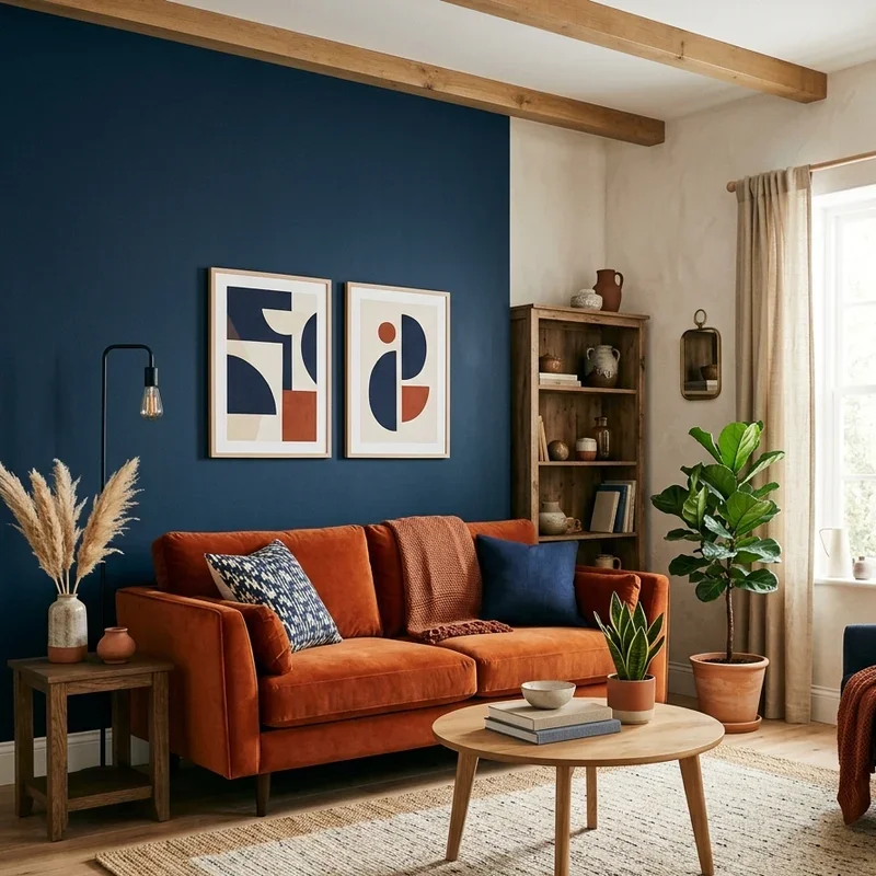 Rust Living Room Ideas