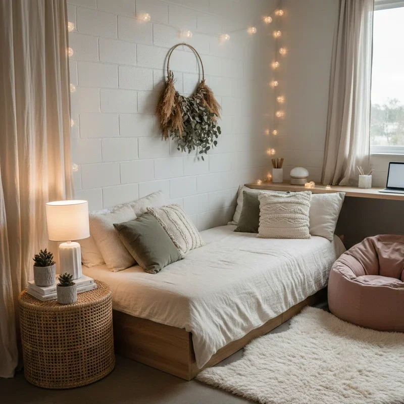 15 Aesthetic Dorm Room Ideas With Trendy Style