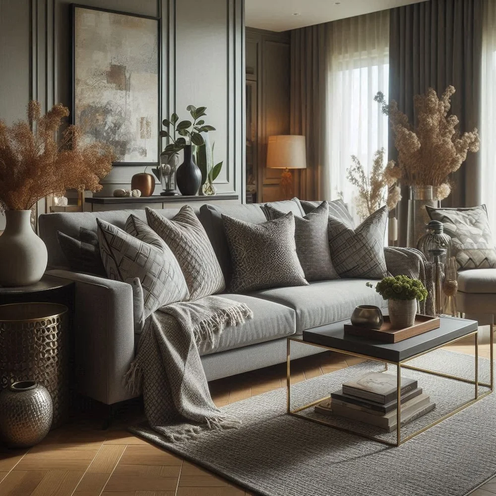 15 Elegant Grey and Brown Living Room Ideas