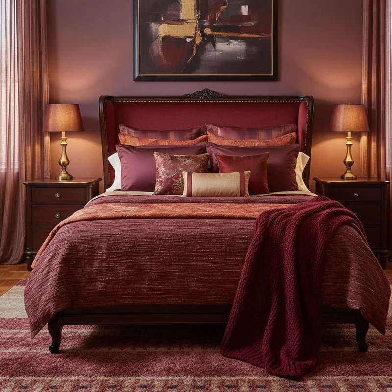 Burgundy Bedroom Ideas