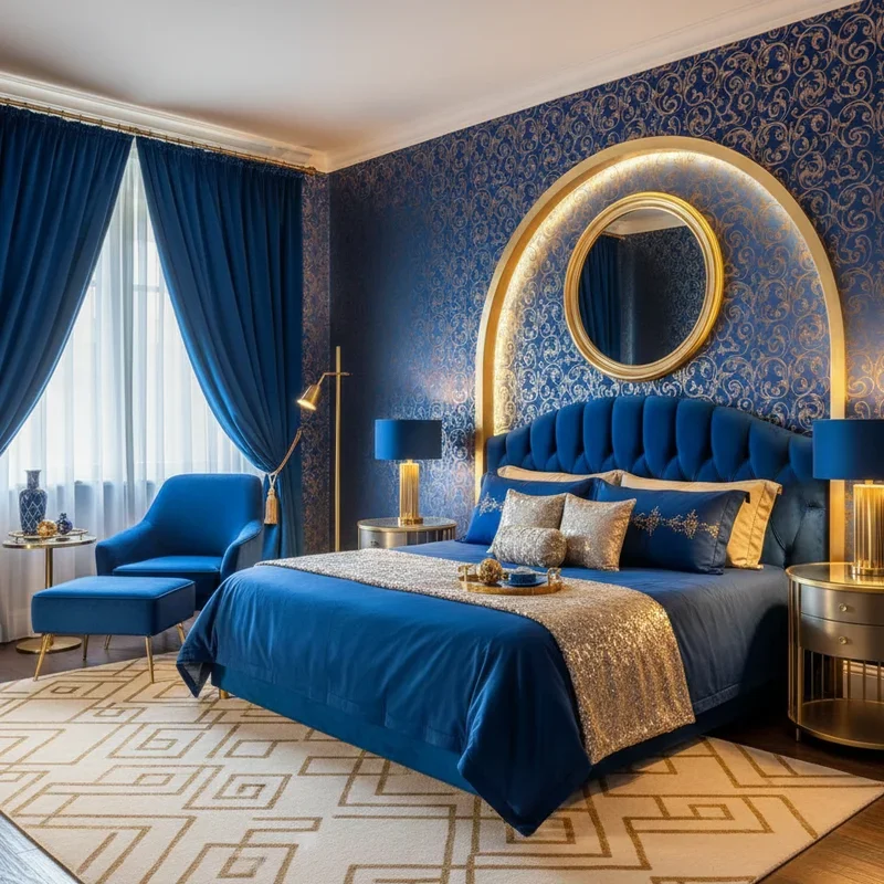 Royal Blue Bedroom Ideas