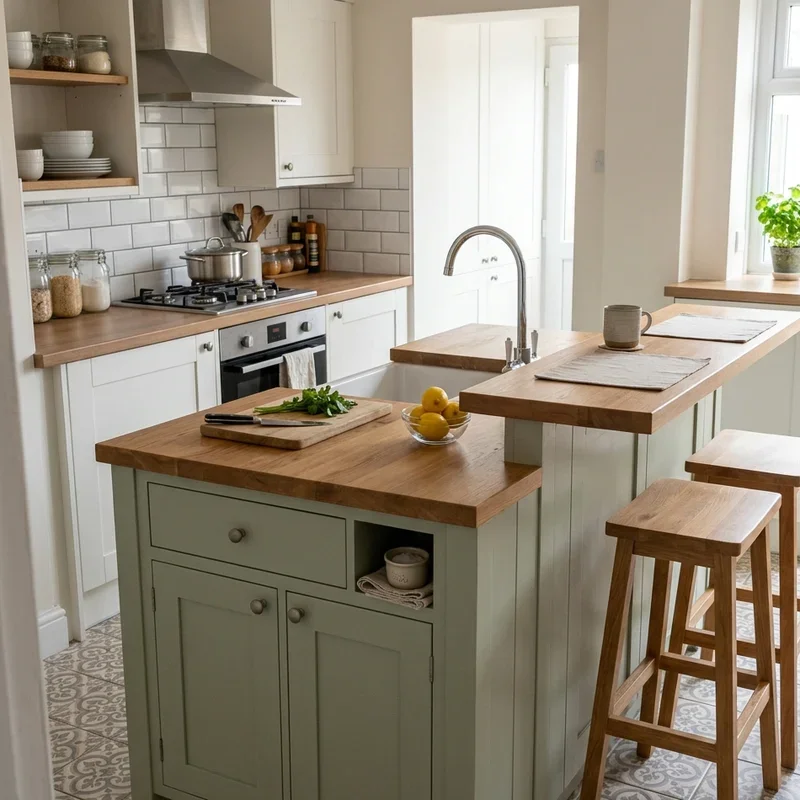 Two Tier Kitchen Island Ideas