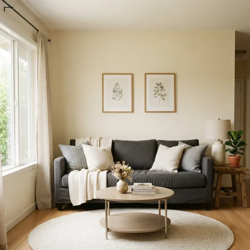 Cream and Gray Living Room Ideas