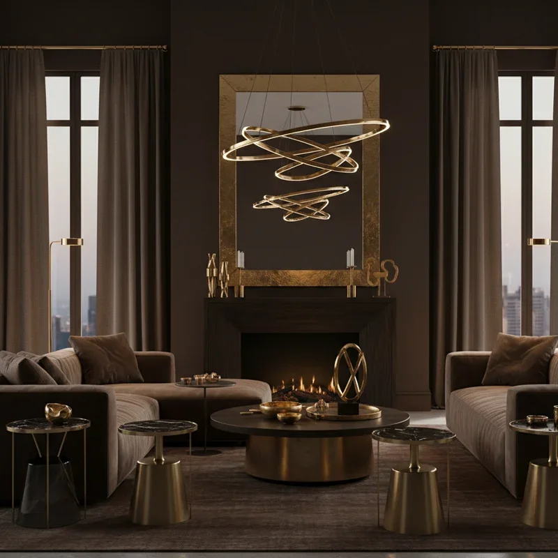 Dark Brown Living Room Ideas