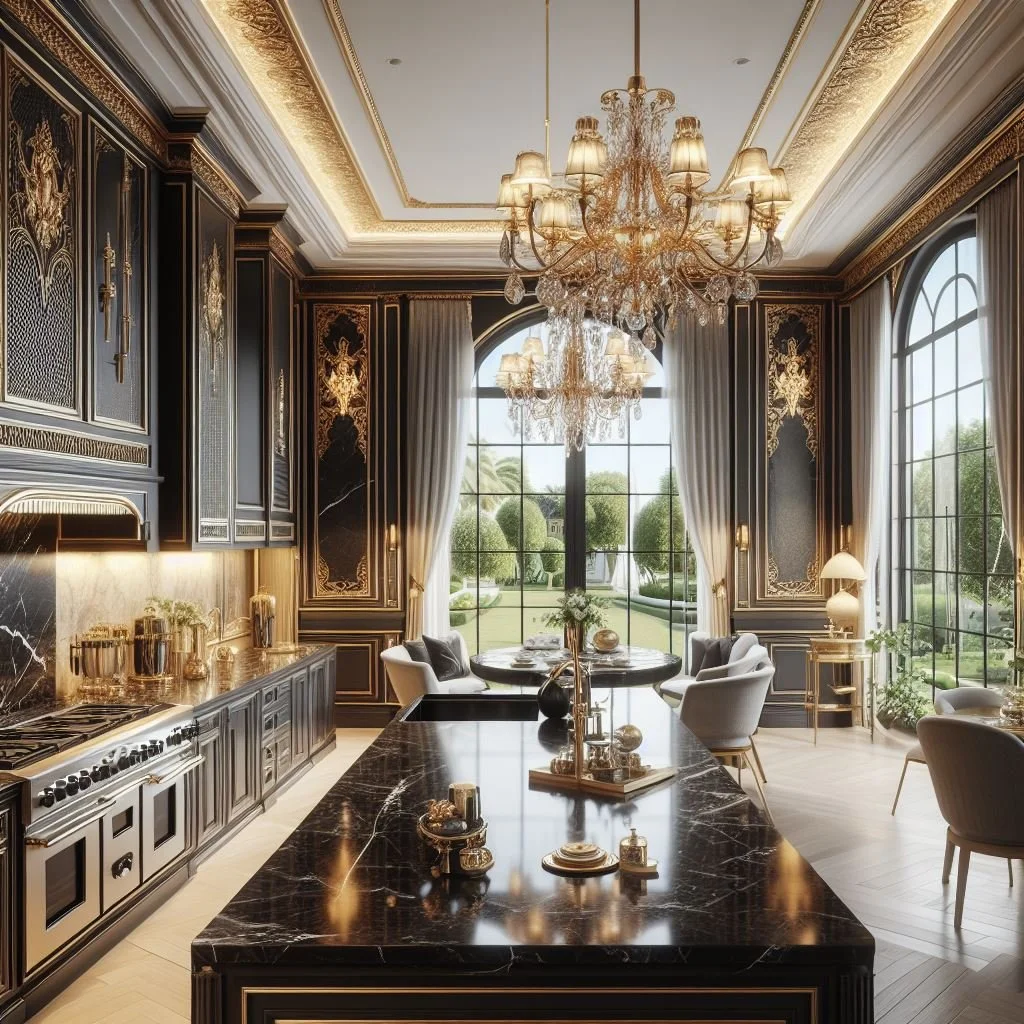 15 Luxurious Black and Gold Kitchen Ideas for Elegance