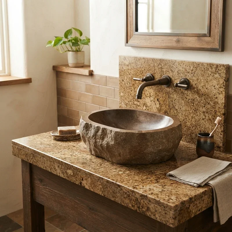 Brown Granite Bathroom Ideas