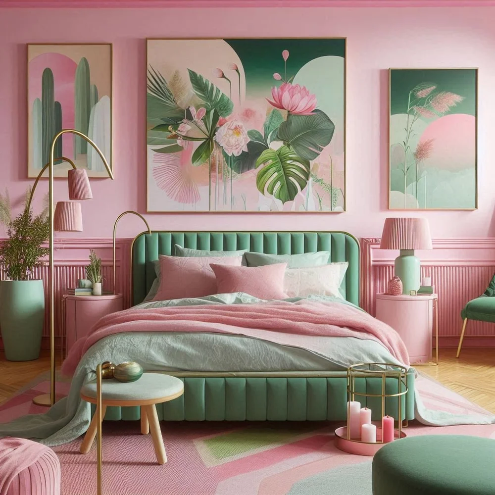 15 Pink and Green Bedroom Ideas for Fresh Style