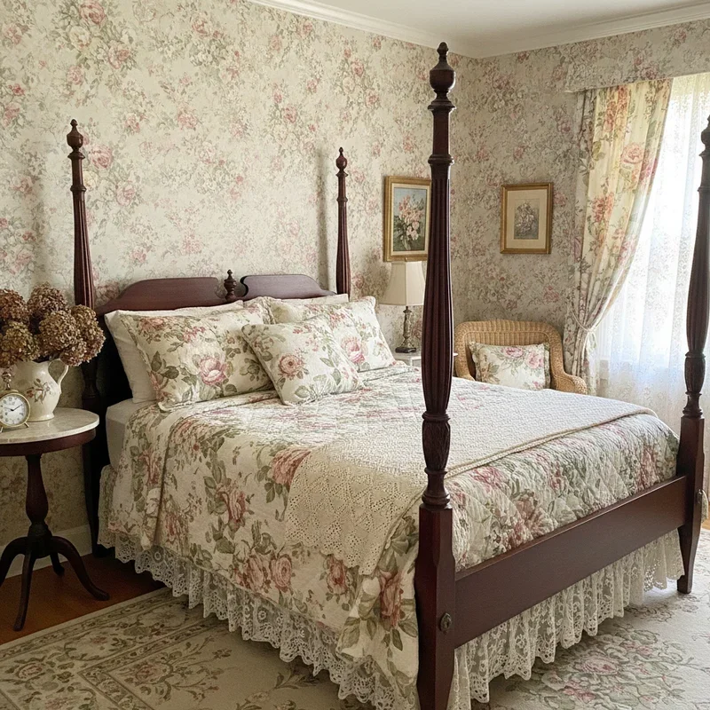 15 Vintage Floral Bedroom Ideas for a Charming Look