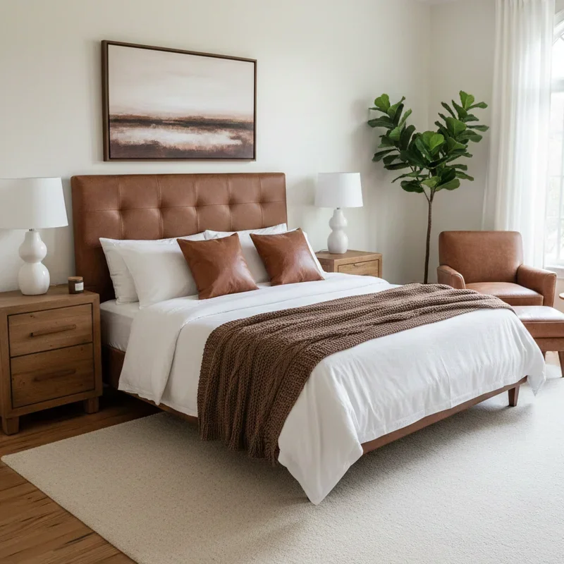 White and Brown Bedroom Ideas
