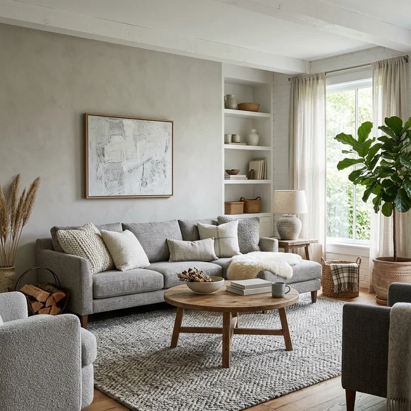 White and Gray Living Room Ideas