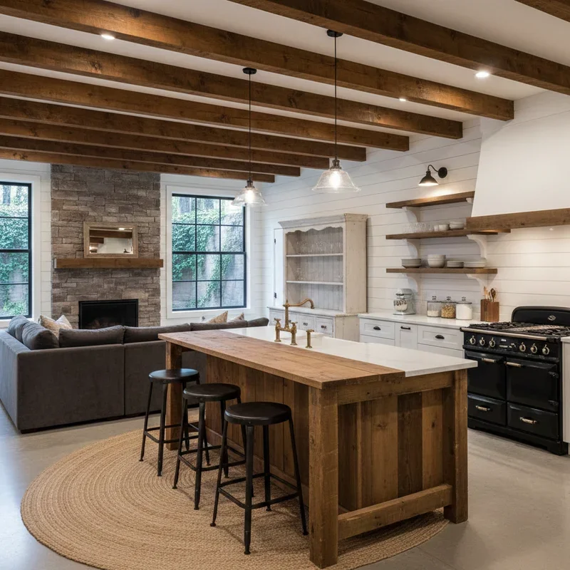 Modern Farmhouse Basement Ideas