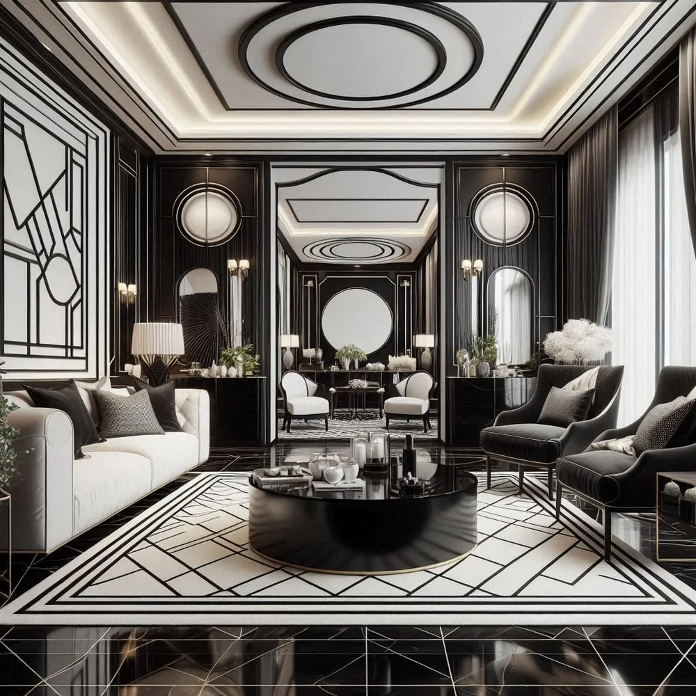 15 Luxury Black and White Living Room Ideas