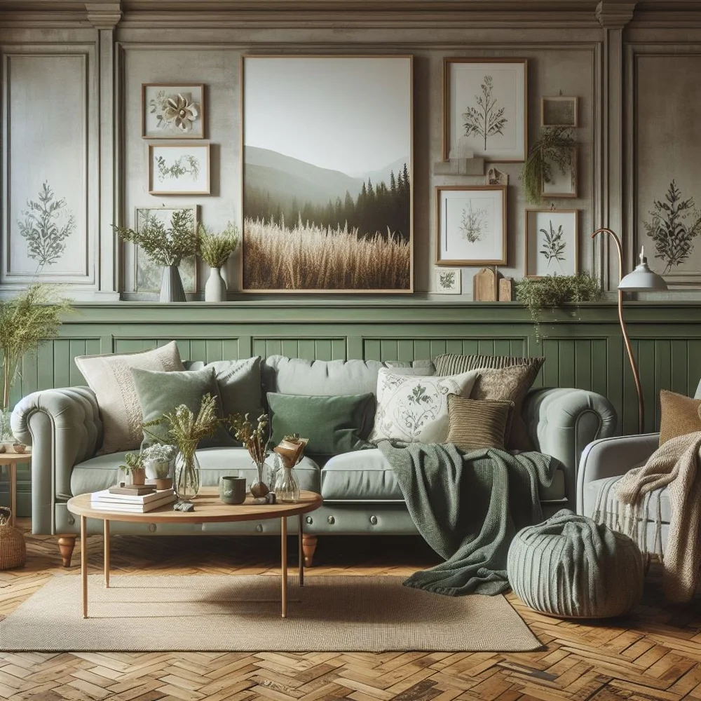 15 Cozy Rustic Sage Green Living Room Ideas