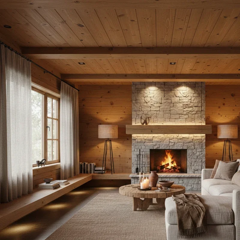 Knotty Pine Living Room Ideas