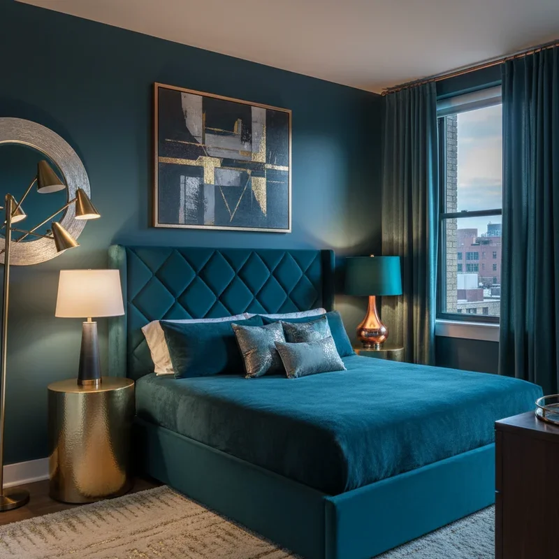Dark Teal Bedroom Ideas
