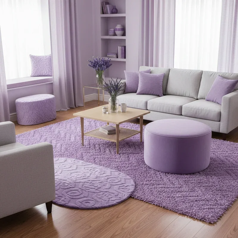 Lavender Living Room Ideas