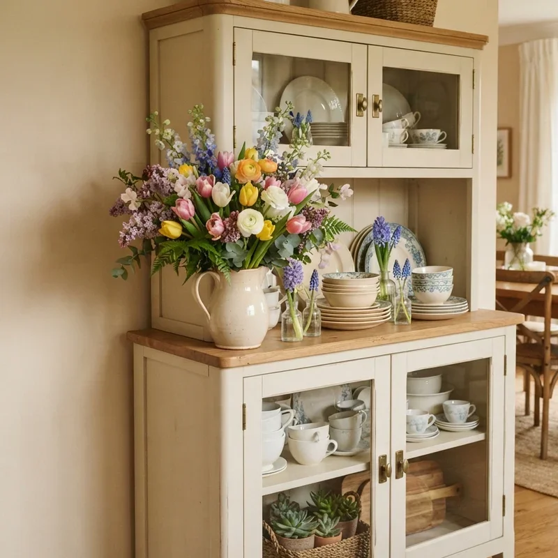 Dining Room Hutch Decor Ideas