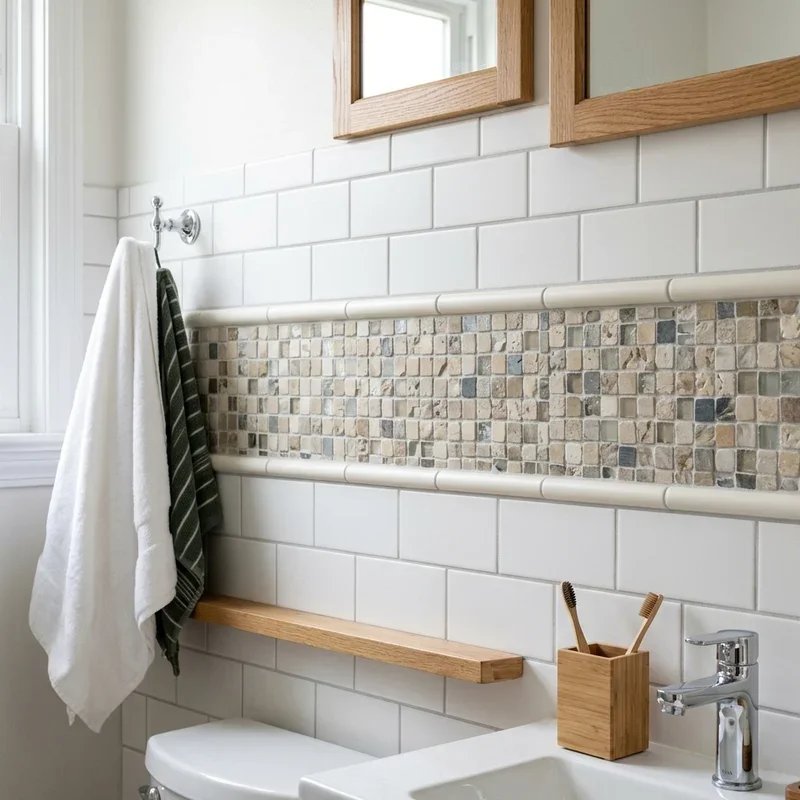 Bathroom Wall Border Ideas