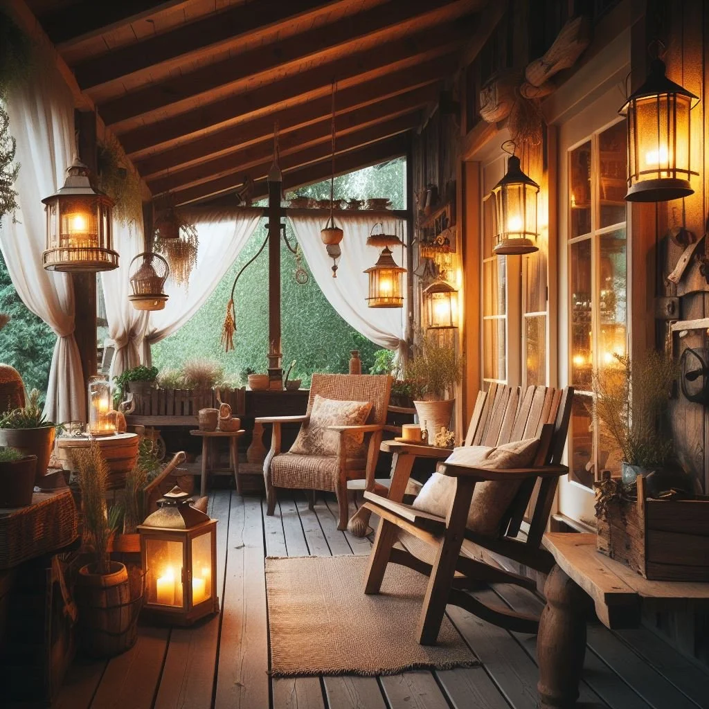 Farmhouse Fall Porch Decor