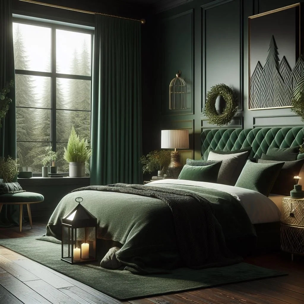 15 Elegant Dark Green Bedroom Ideas for Tranquility