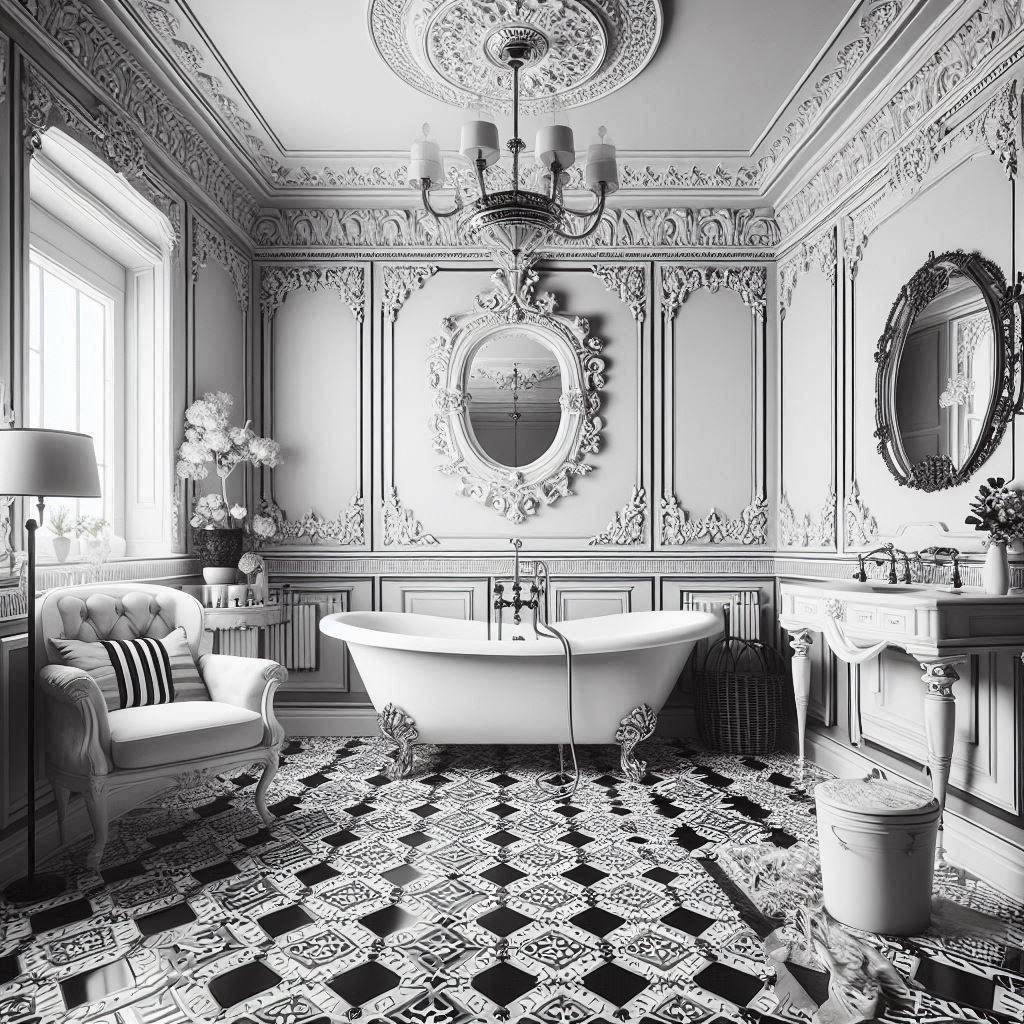 15 Chic Black and White Bathroom Decor Ideas