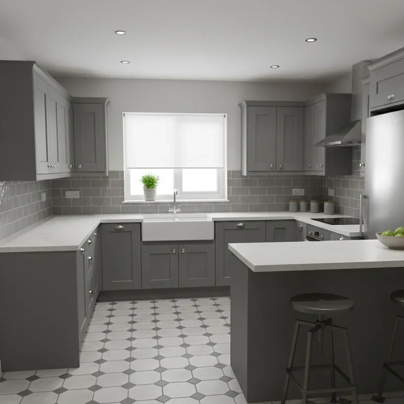 Small Grey Kitchen Ideas