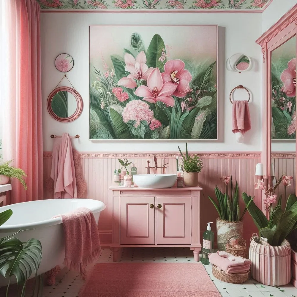 15 Pink and Green Bathroom Styles for a Bold Look