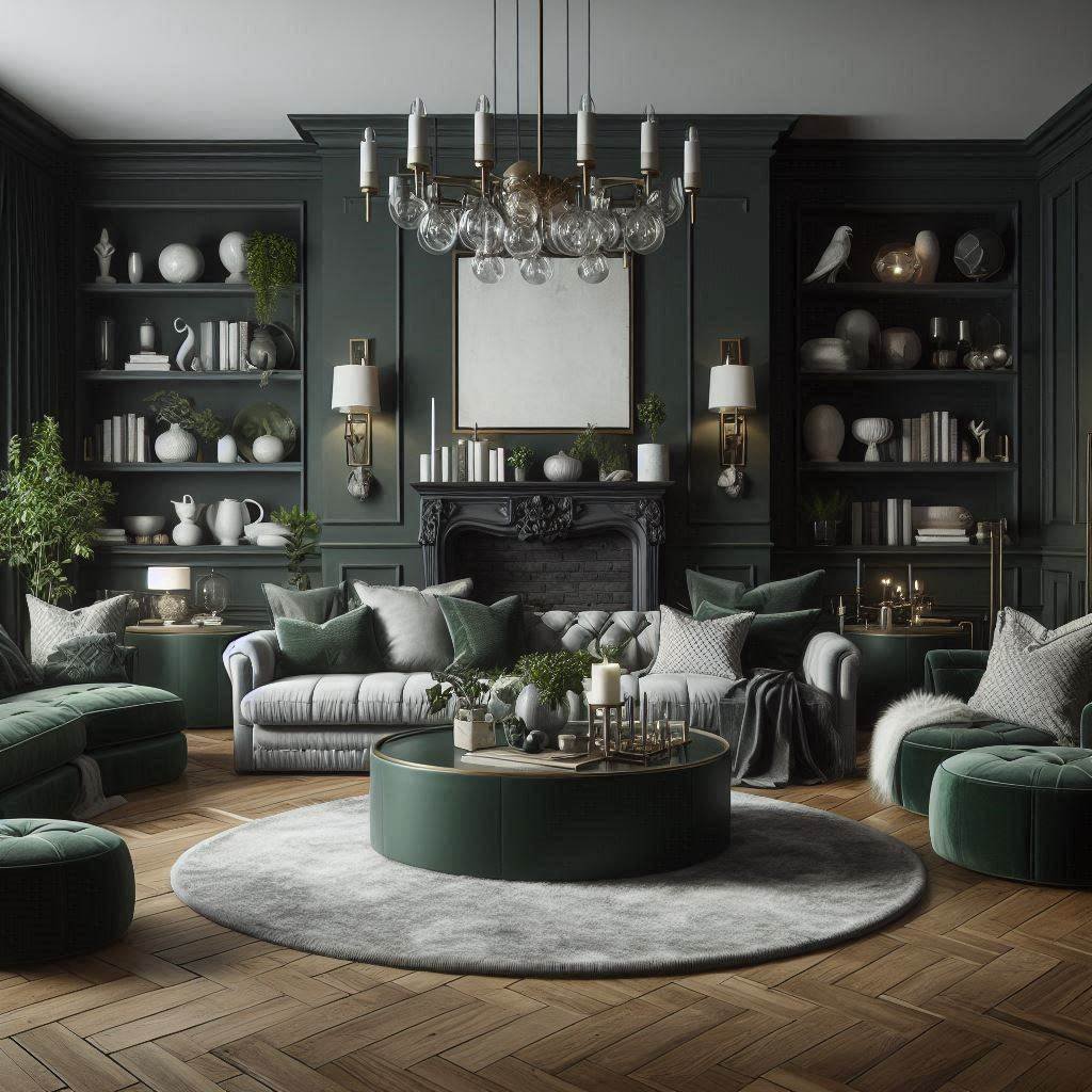 15 Dark Green Living Room Ideas for Cozy Elegance