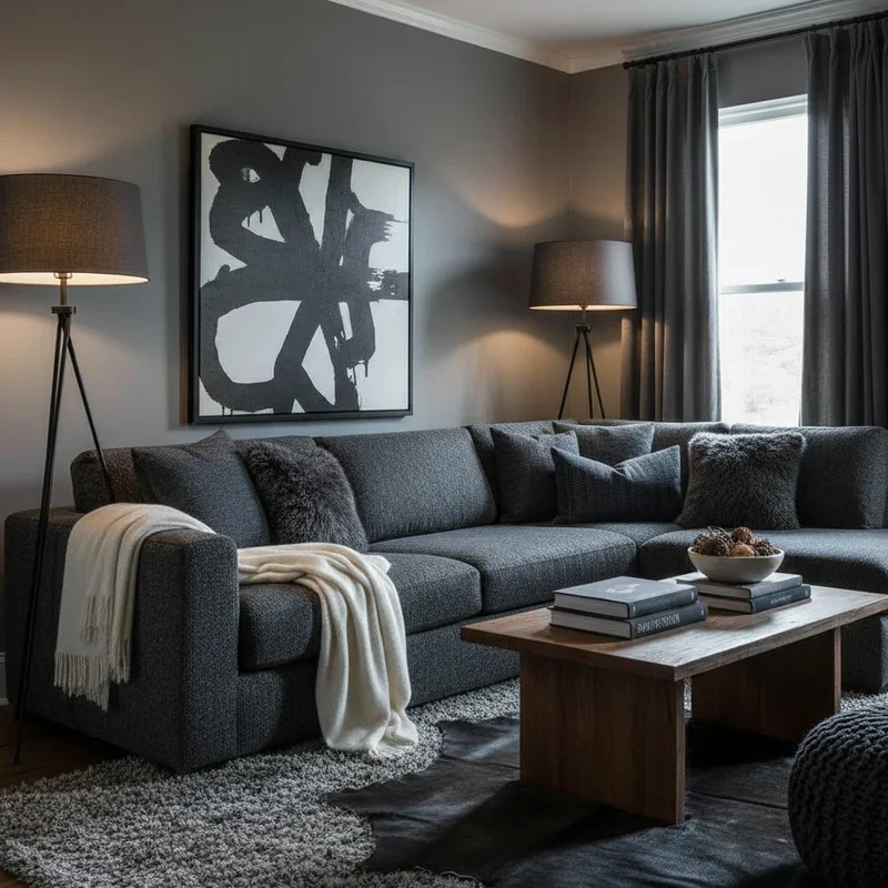 Dark Gray Living Room Ideas