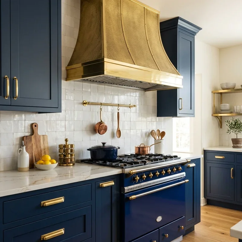 Blue and Gold Kitchen Ideas