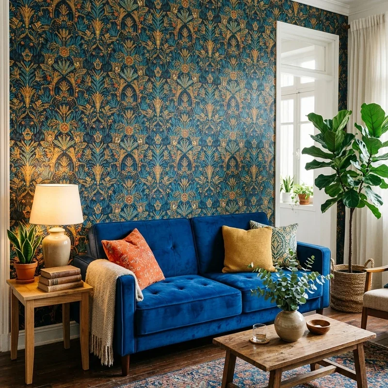 Royal Blue Couch Living Room Ideas
