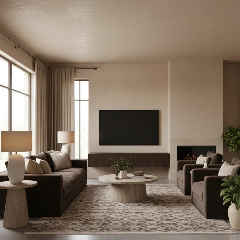 Dark Brown Living Room Ideas