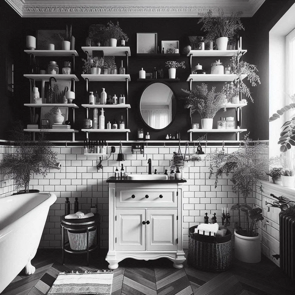 15 Chic Black and White Bathroom Decor Ideas