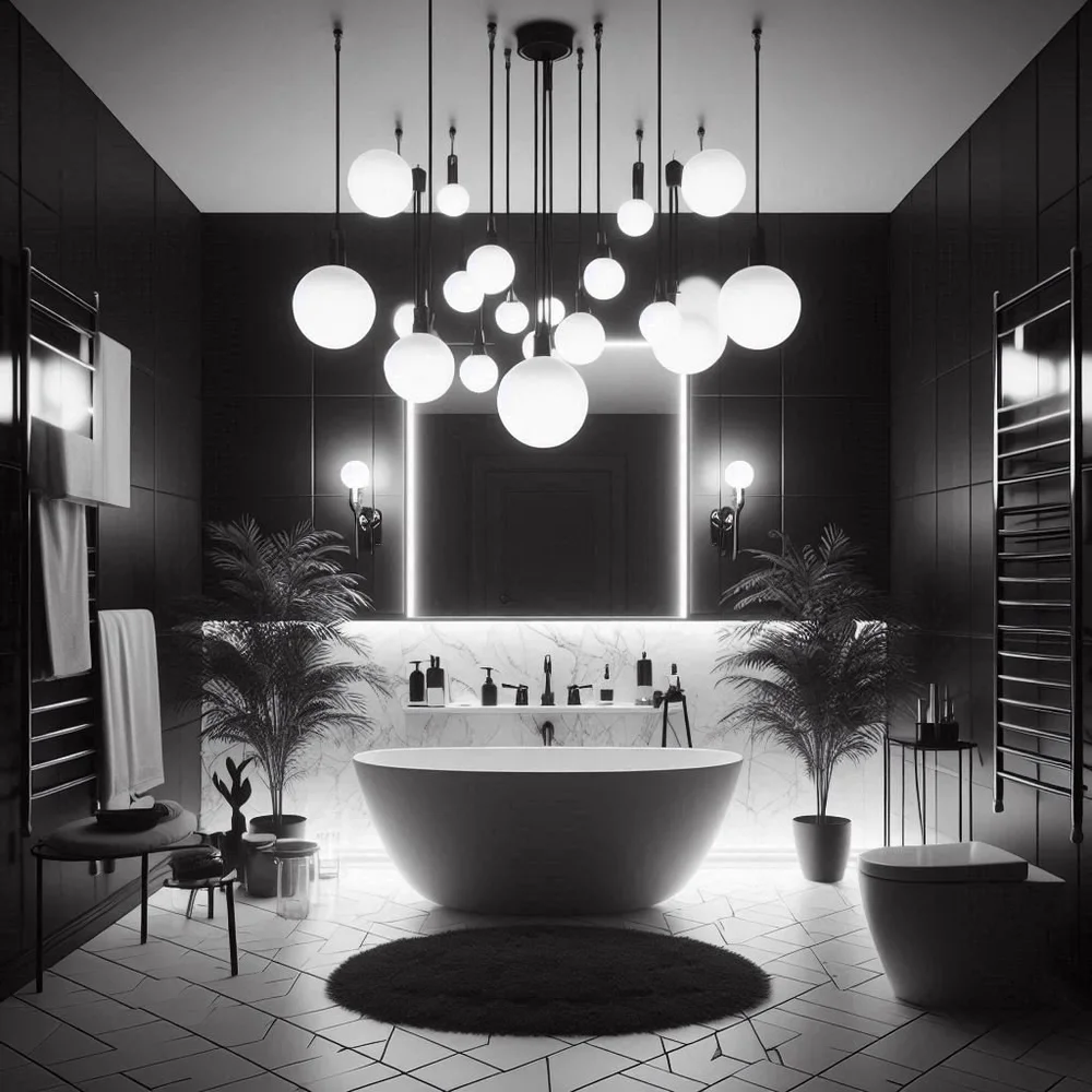 15 Chic Black and White Bathroom Decor Ideas