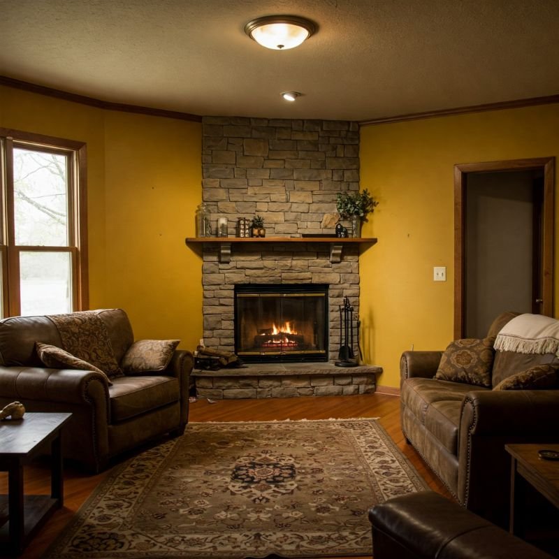 15 Awkward Living Room Layouts With Corner Fireplaces