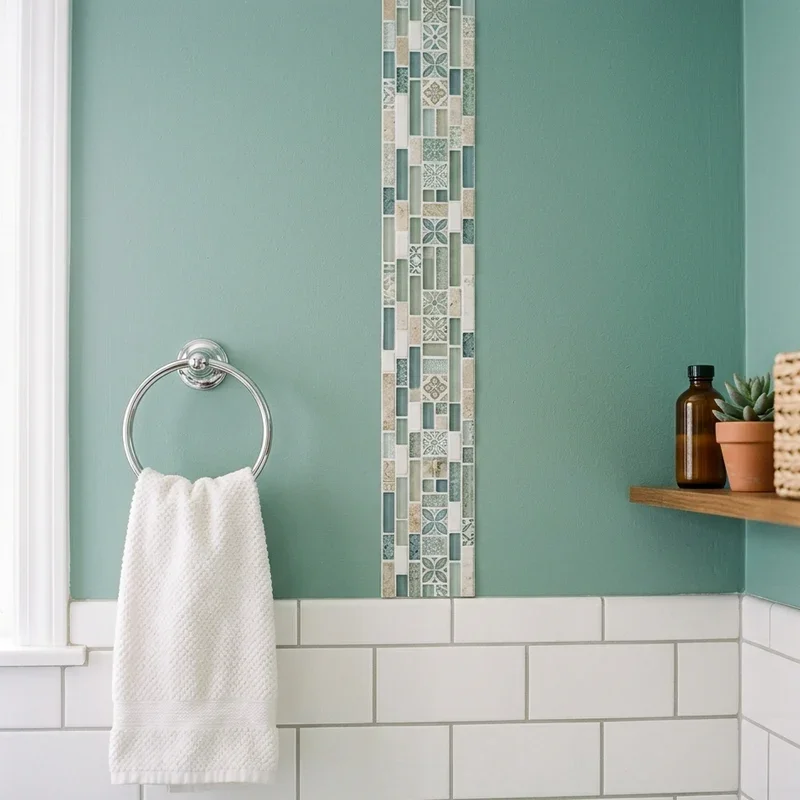 Bathroom Wall Border Ideas