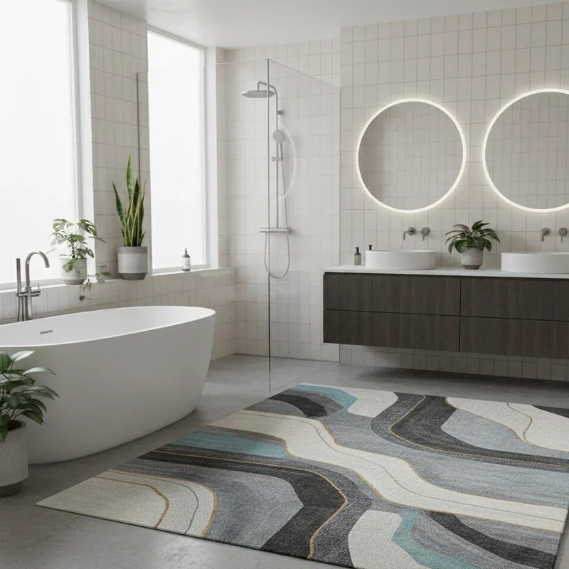 Modern Bathroom Rug Ideas