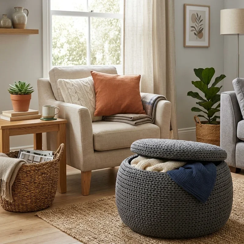 Pouf Living Room Ideas